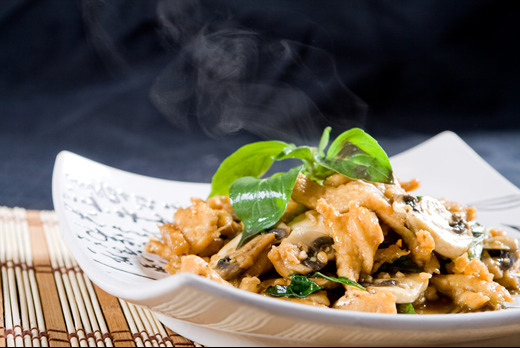 Mushroom Stir Fried - Thai Restaurant Delivery in Bushey Mead SW20