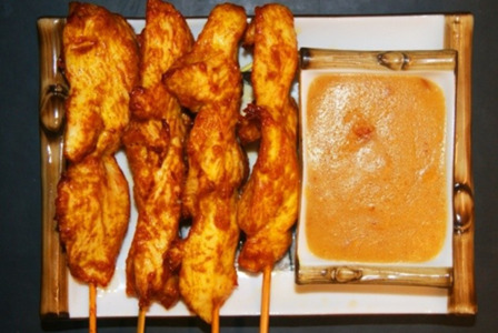 Chicken Satay on Skewers - Thai Food Delivery in Mitcham CR4