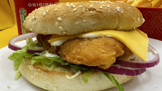 Chicken Cheese Burger - Chicken Strips Collection in Brentford TW8