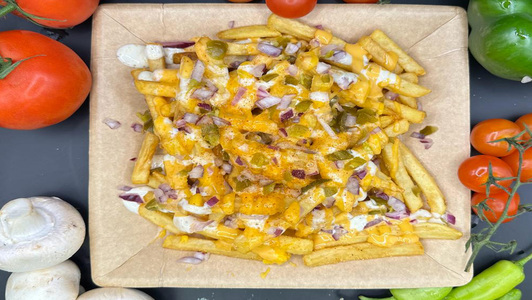 Loaded Cheese Fries - Salad Delivery in Lower Place NW10
