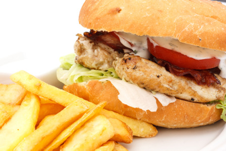 Chicken Fillet Burger with Fries - Fast Food Delivery in Northgate CT1