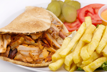 Chicken Wrap Deluxe with Fries - Food Collection in Patrixbourne CT4