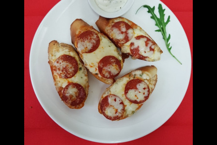 Garlic Bread with Pepperoni & Cheese - Cakes Delivery in Northgate CT1