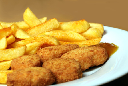 Chicken Nuggets with Chips - Pasta Delivery in Fordwich CT2