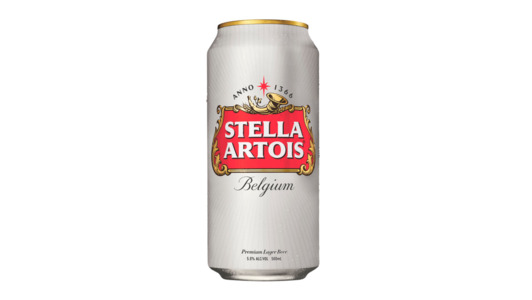 Stella Artois - Can  5.0% ABV - Vegan Pizza Collection in Charterville Allotments OX29