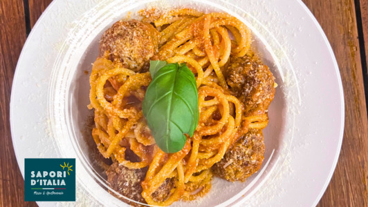 Pasta with Meatballs - Italian Desserts Delivery in Millwall E14