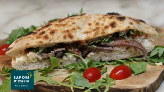 Puccia Homemade Panini Beef Steak 1/2 - Wood Fired Pizza Collection in Plaistow BR1