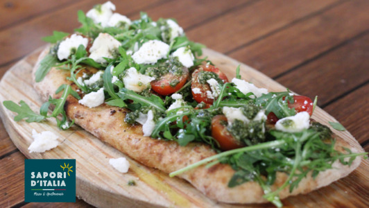 Bruschetta with Goat Cheese - Wood Fired Pizza Delivery in St Johns SE8