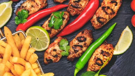8 Piri Piri Grilled Chicken Wings - Delivery Collection in Orchard Park CB4