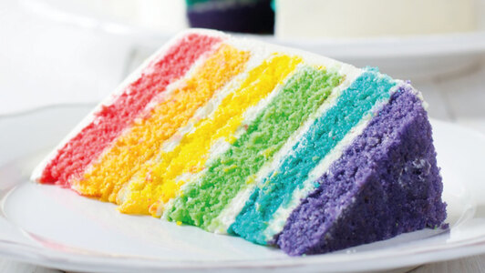 Rainbow Tower Cake - Gourmet Burger Collection in Seaton Delaval NE25