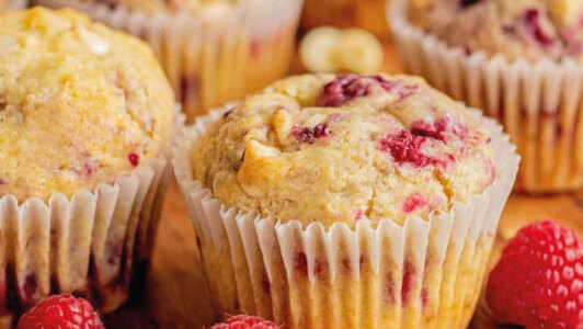 Raspberry & White Chocolate Muffin - Burger 7 Collection in Nelson Village NE23