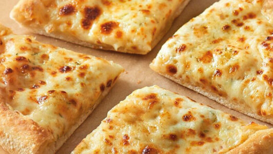 Gluten Free Garlic & Cheese Pizza - Milkshakes Delivery in Hall Close Green NE23