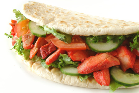 Naan Sandwich - Salad Delivery in Eye PE6