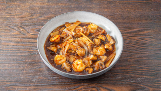 King Prawns with Mushrooms - Thai Restaurant Delivery in Chaul End LU1