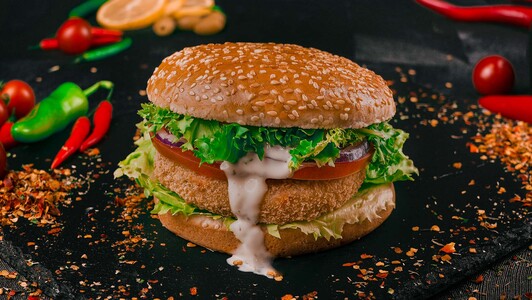 Veggie Burger Ⓥ - Halal Chicken Halal Delivery Collection in Cambridge CB1