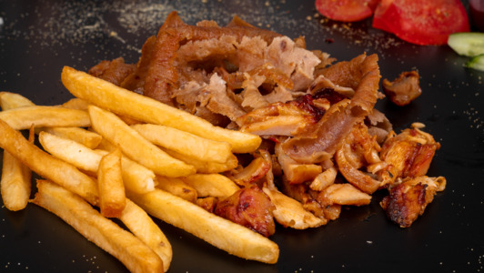 Chicken Doner Meat & Chips - Fire Houze Collection in Ovingdean BN2