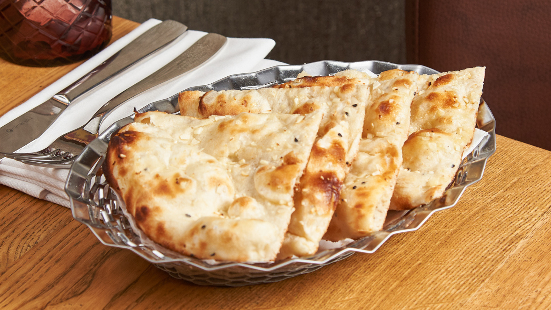 60. Garlic Naan - Curry Delivery in Kingston Vale SW15