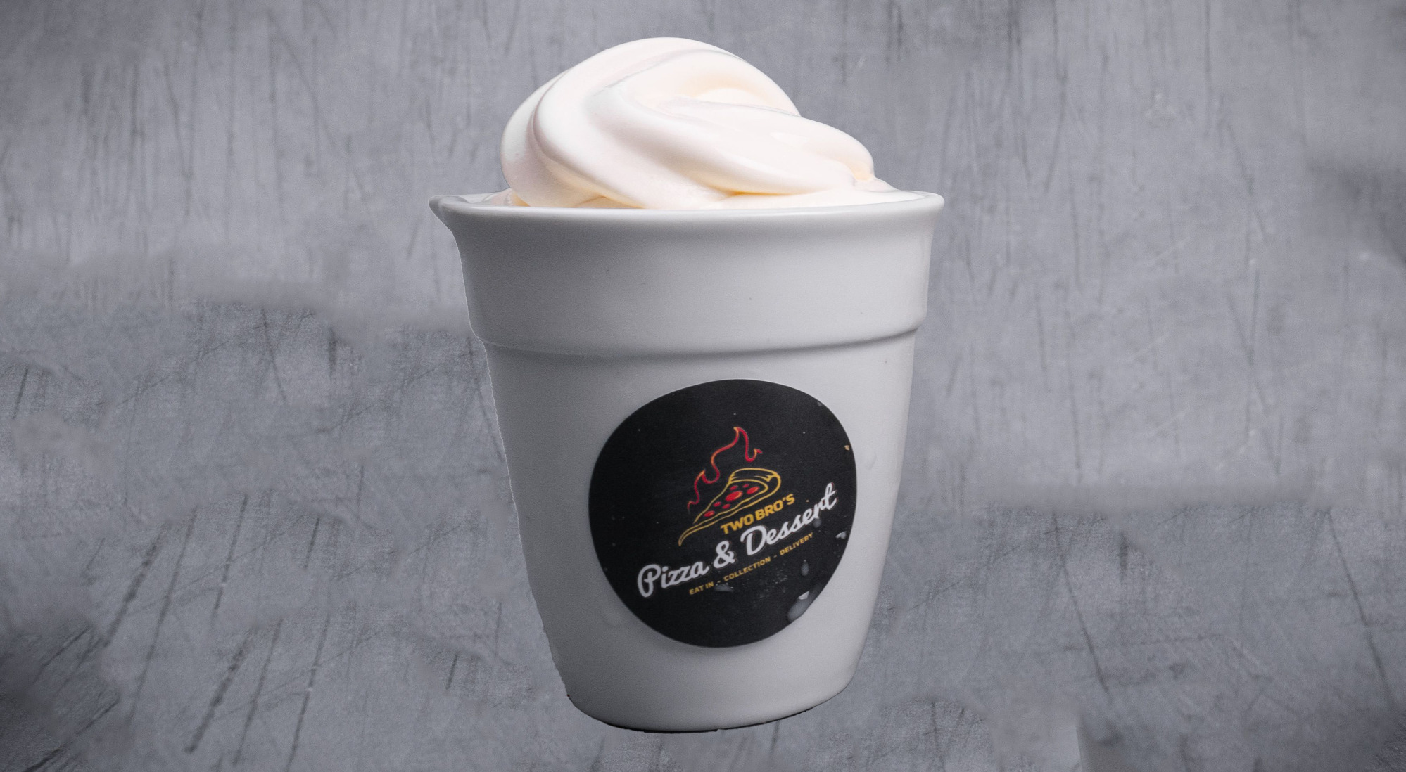Scoop of luxury vanilla  ice cream - Burgers Delivery in Park Town LU1