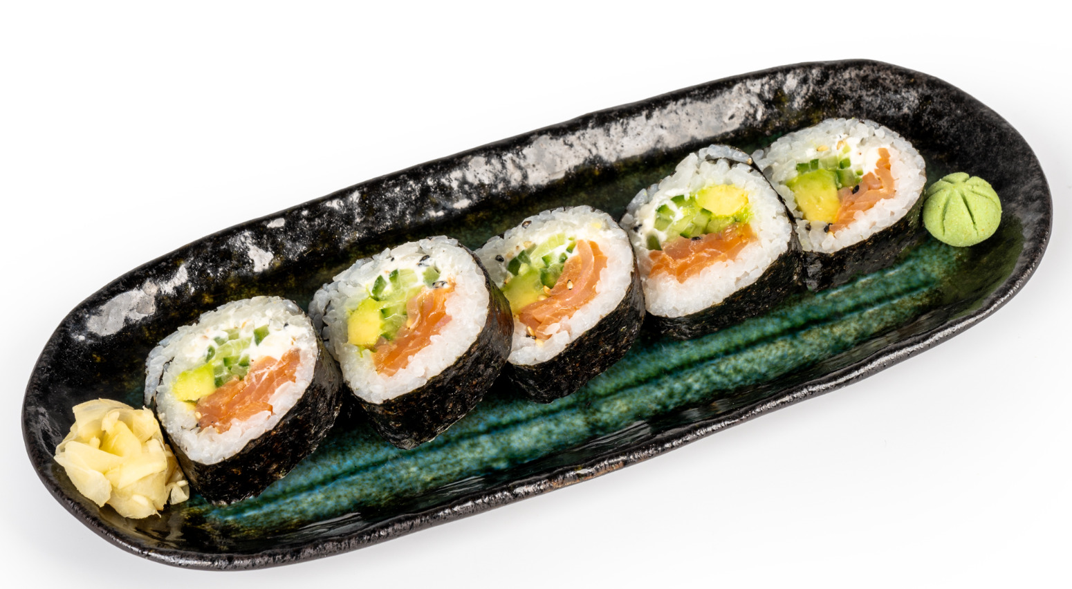SMOKED SALMON OPEN ROLL FUTOMAKI - Sushi Box Collection in Fulham SW6