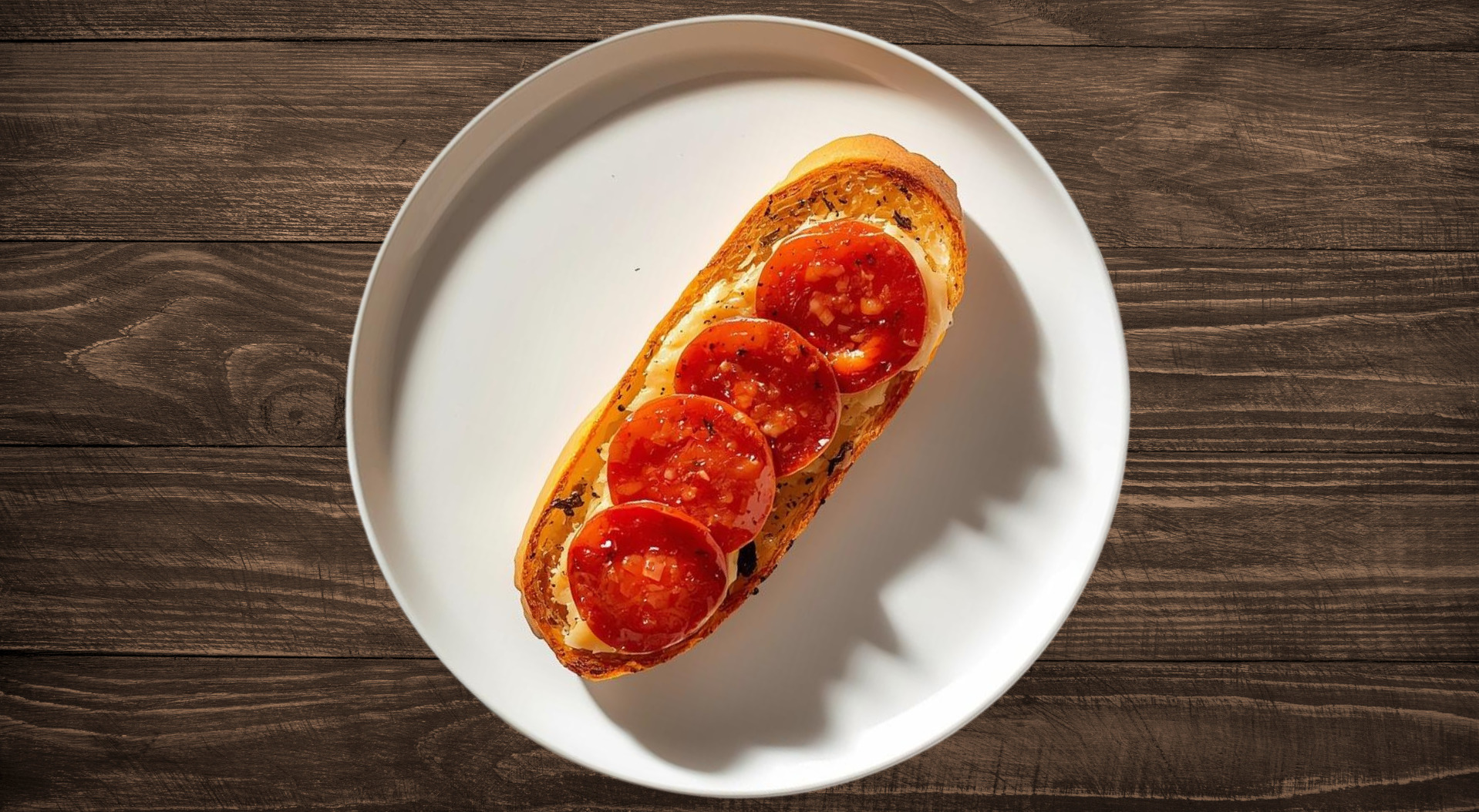 Garlic Bread with Pepperoni - Fast Food Collection in Old Tree CT3