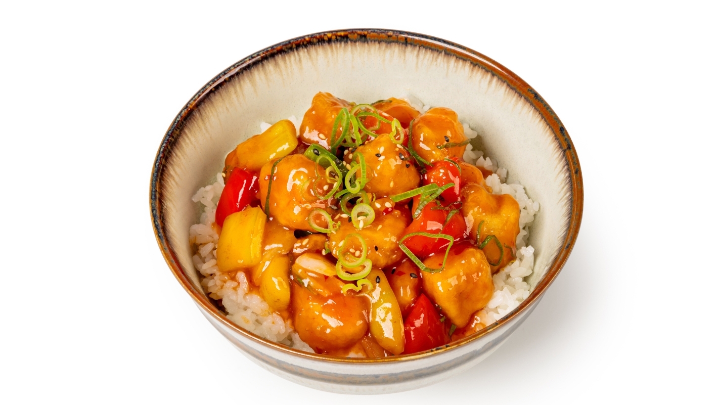 SWEET CHILLI CHICKEN WITH RICE - Late Night Sushi Collection in West Ham E15