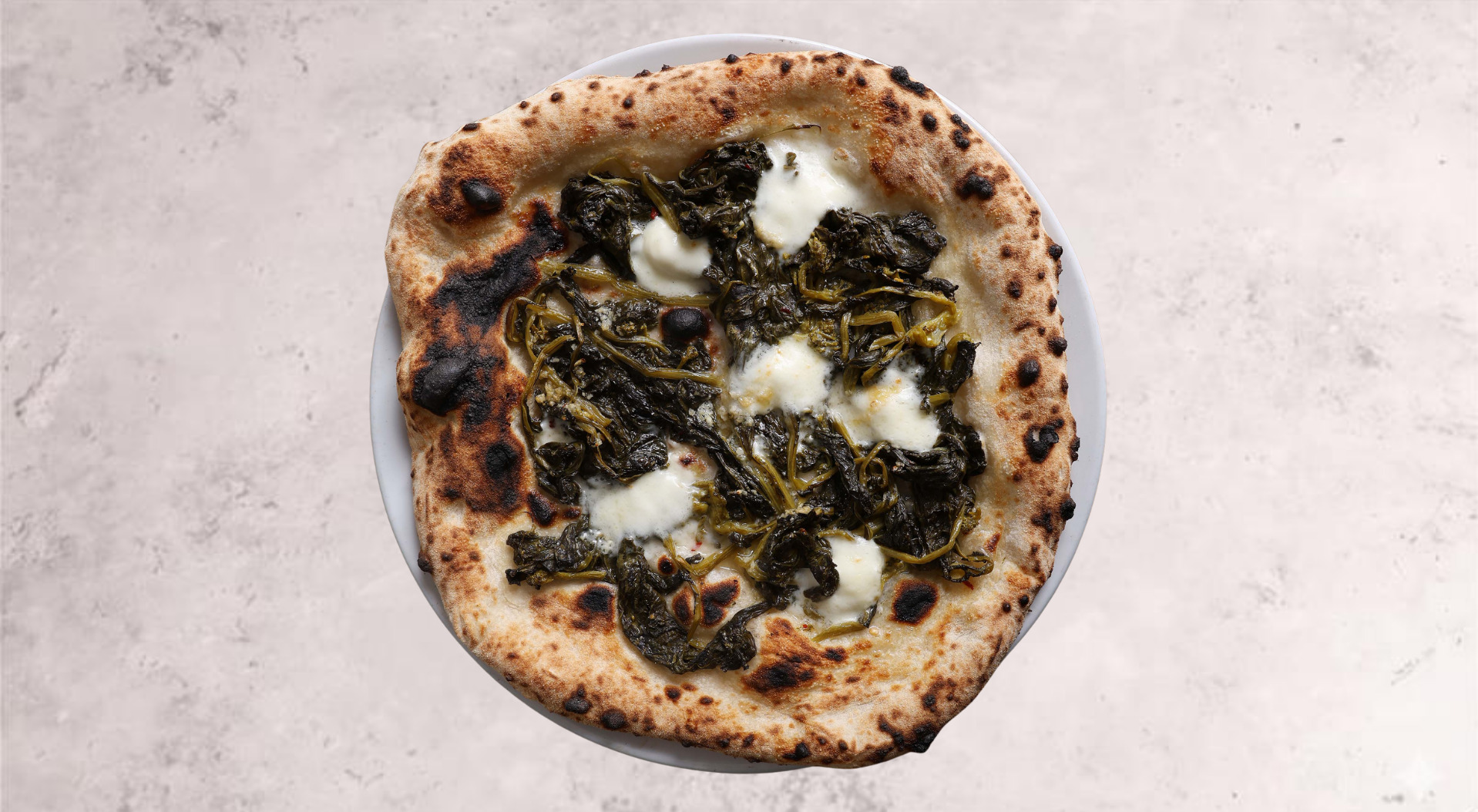 Friarielli Pizza (White Base) - Gordos Collection in Whitechapel E1