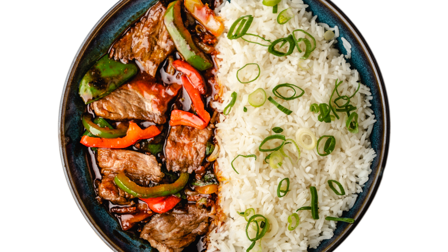 Fire Cracker Rice - Beef Sirloin - Curries Delivery in St Georges Hill KT13