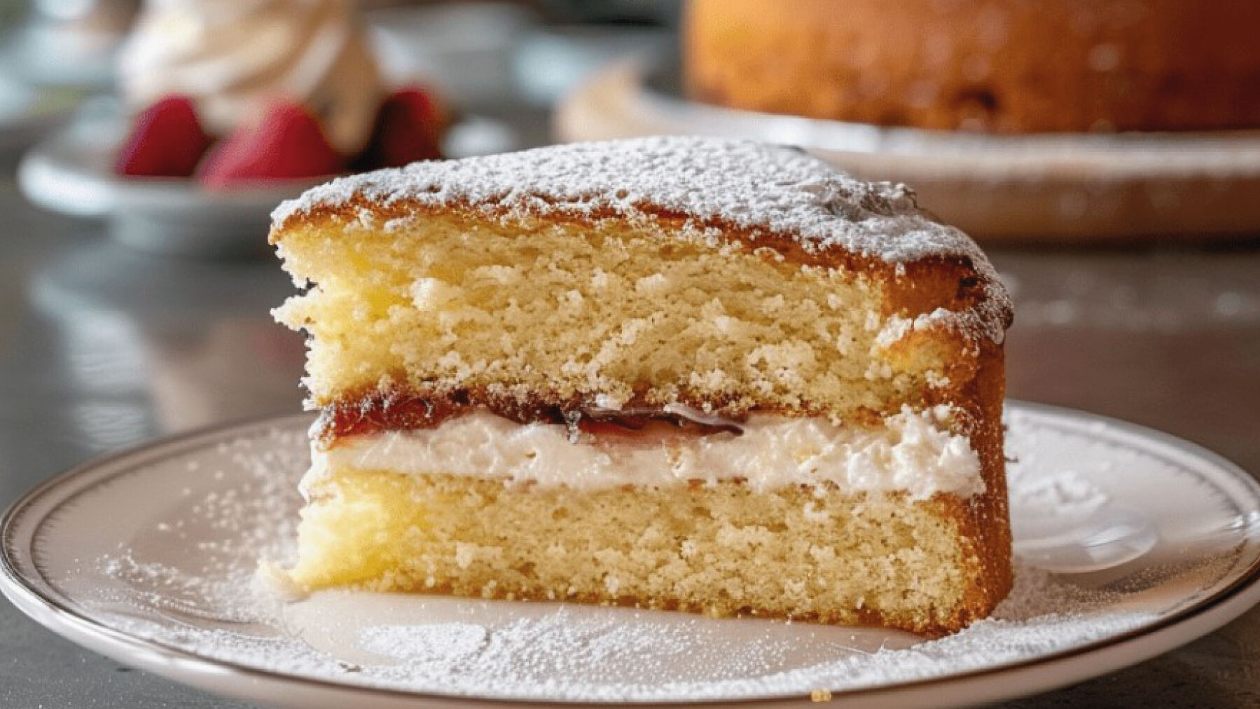 Victoria Sponge Cake - Smash Burgers Collection in Cramlington NE23