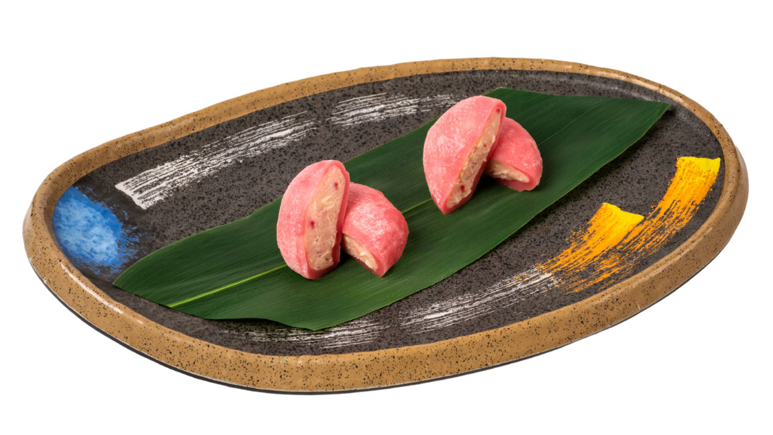 RASPBERRY & WHITE CHOCOLATE CHEESECAKE MOCHI - Japanese Food Delivery in Elephant And Castle SE1