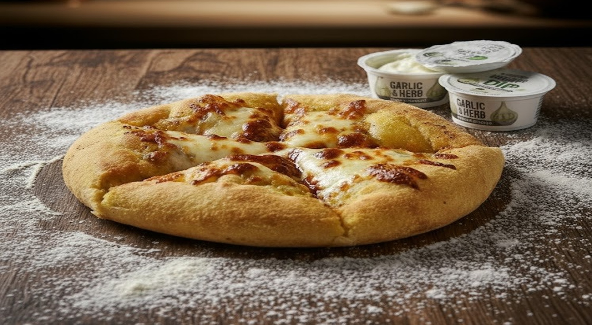 2 Garlic Pizza Breads (V) - Takeaway Delivery in Southville BS3