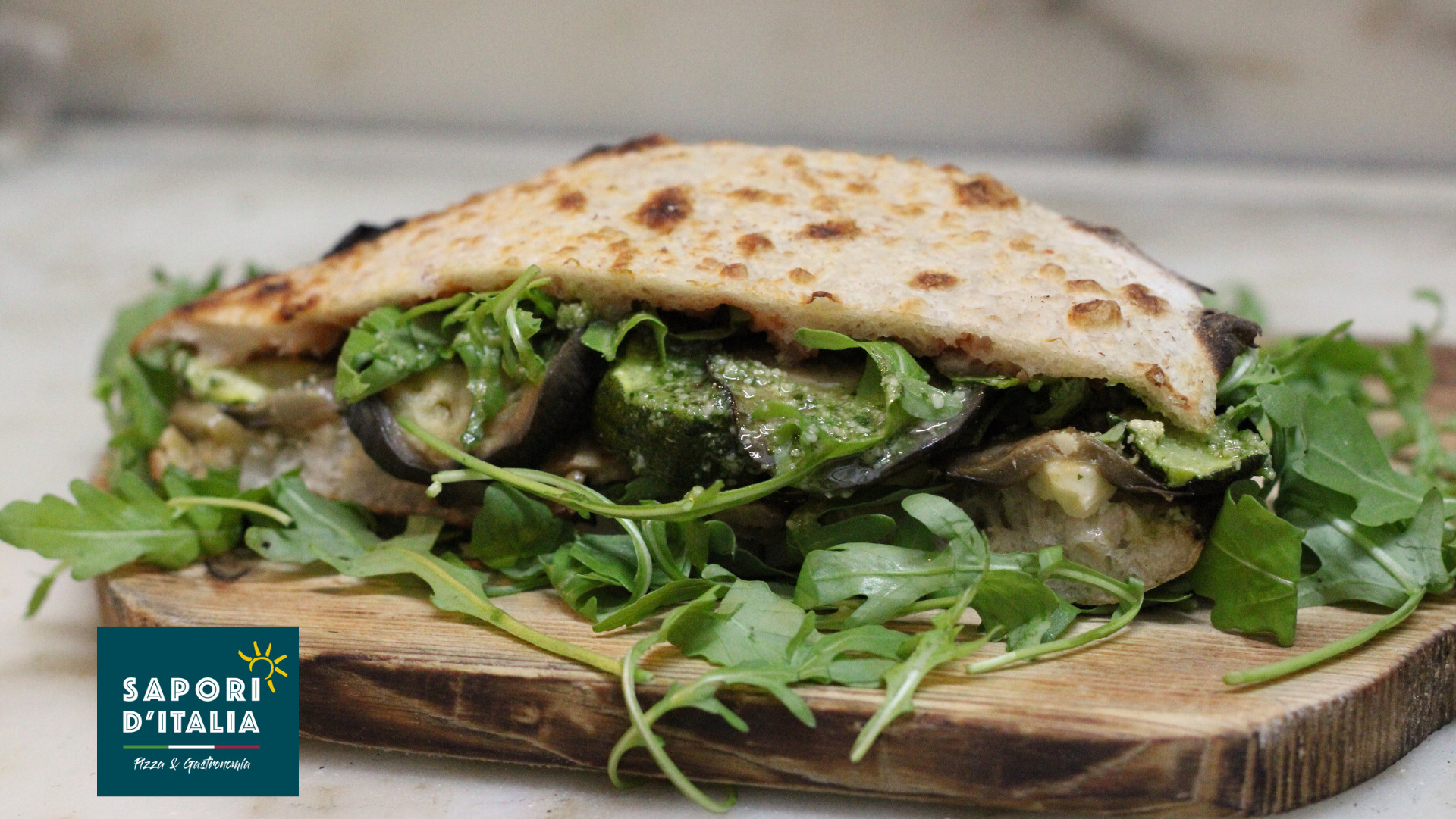 Puccia Homemade Panini Vegetarian 1/2 - Sapori Ditalia Delivery in Honor Oak Park SE23