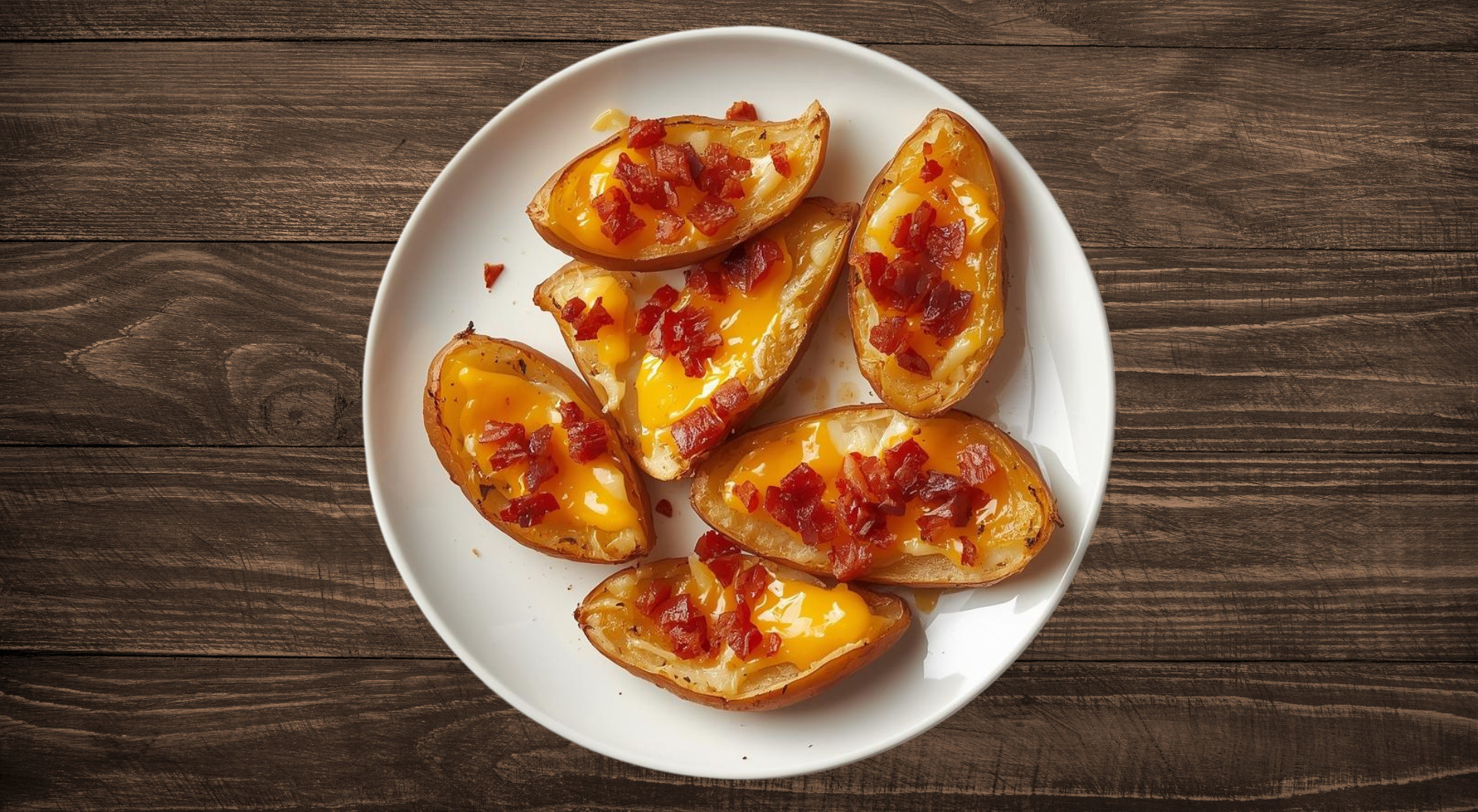 Potato Skins with Cheese - Fast Food Collection in Old Tree CT3