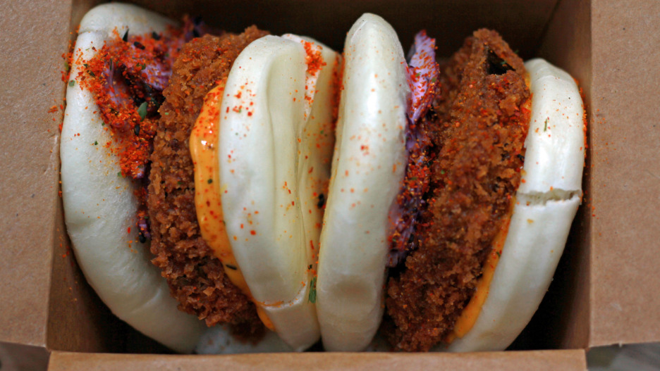 Panko Aubergine Bao Bun - Thai Collection in Blackwater GU17