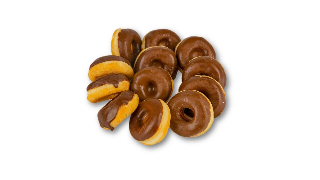 10 Chocolate Mini Doughnuts - Burgers Delivery in Upshire EN9